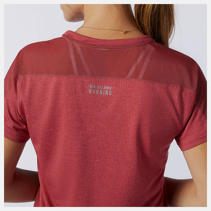 Earth Red Impact Run Short Sleeve | New Balance Clothing