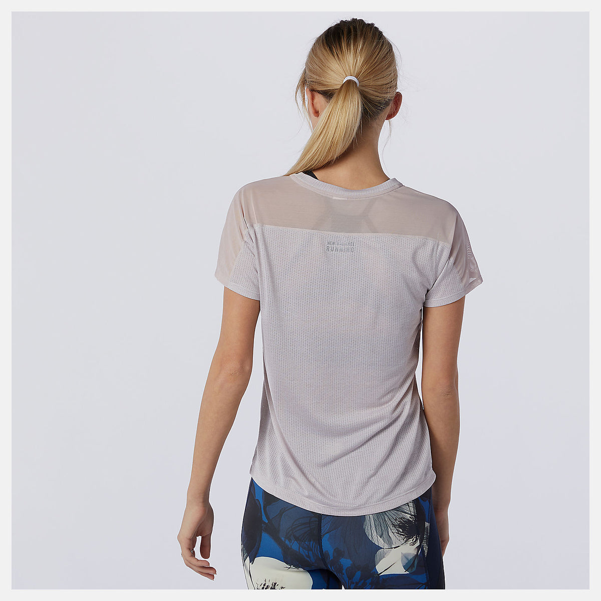 Logwood Heather Printed Impact Run Short Sleeve | New Balance Clothing