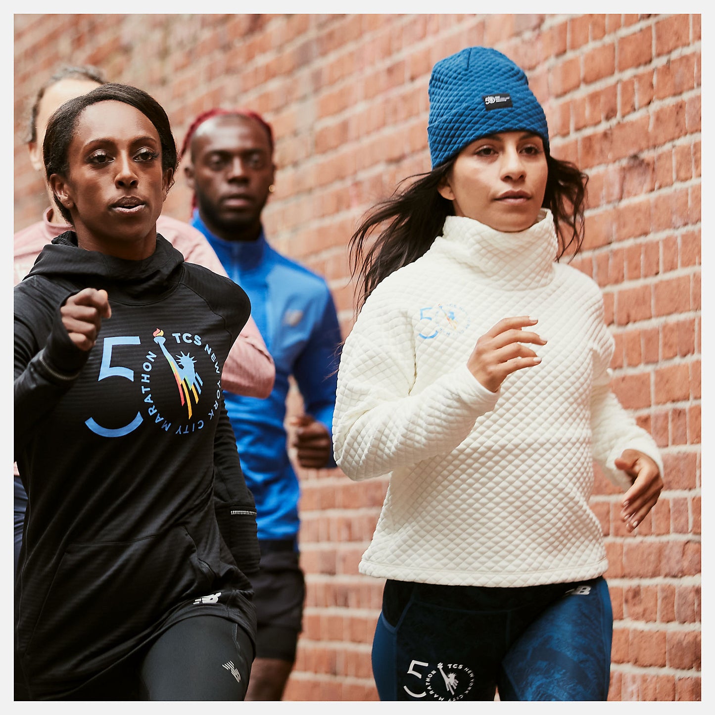 Sea Salt NYC Marathon NB Heat Loft Funnel | New Balance Clothing