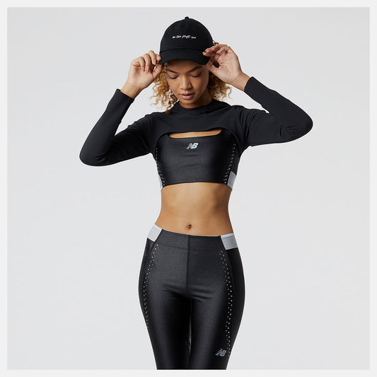 Black Syd Hooded Shrug | New Balance Clothing