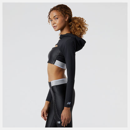Black Syd Hooded Shrug | New Balance Clothing