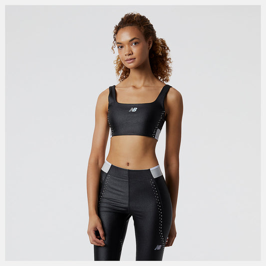 Black Syd Crop Bra | New Balance Clothing