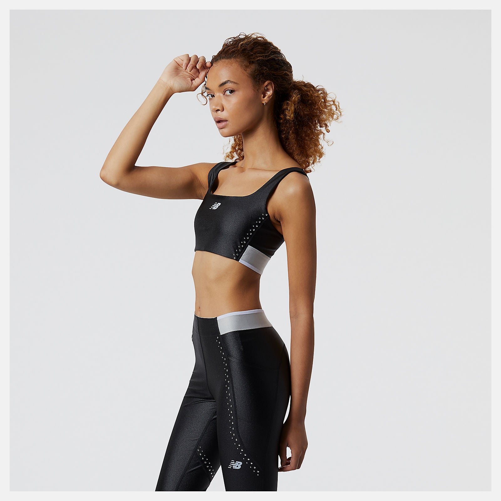 Black Syd Crop Bra | New Balance Clothing