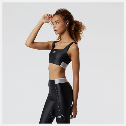 Black Syd Crop Bra | New Balance Clothing