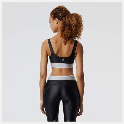 Black Syd Crop Bra | New Balance Clothing