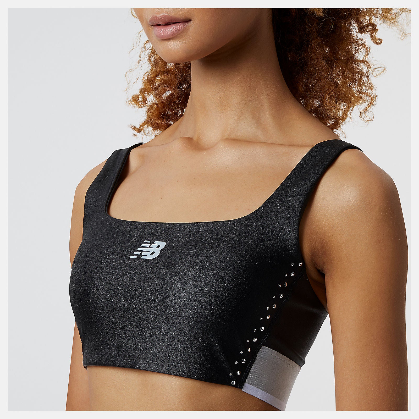 Black Syd Crop Bra | New Balance Clothing