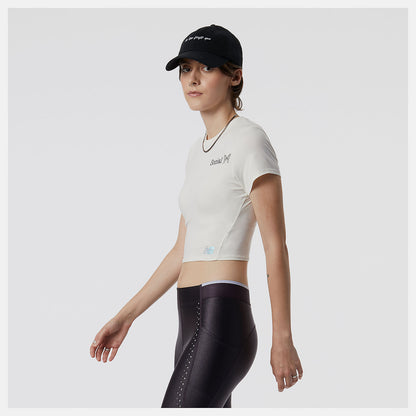 Sea Salt Syd Crop Tee | New Balance Clothing