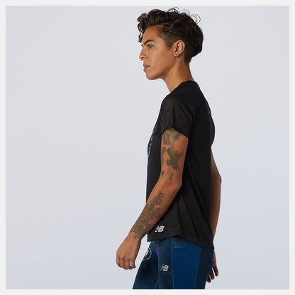 Black NYC Marathon Impact Run Short Sleeve | New Balance Clothing