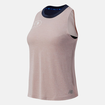 Saturn Pink NYC Marathon Impact Run Fashion Tank | New Balance Clothing