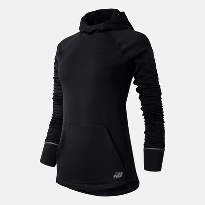 Black NB Heat Grid Hoodie | New Balance Clothing