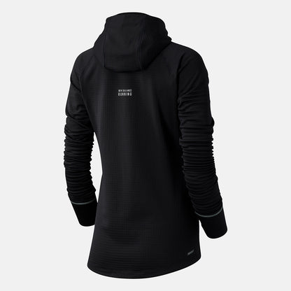 Black NB Heat Grid Hoodie | New Balance Clothing