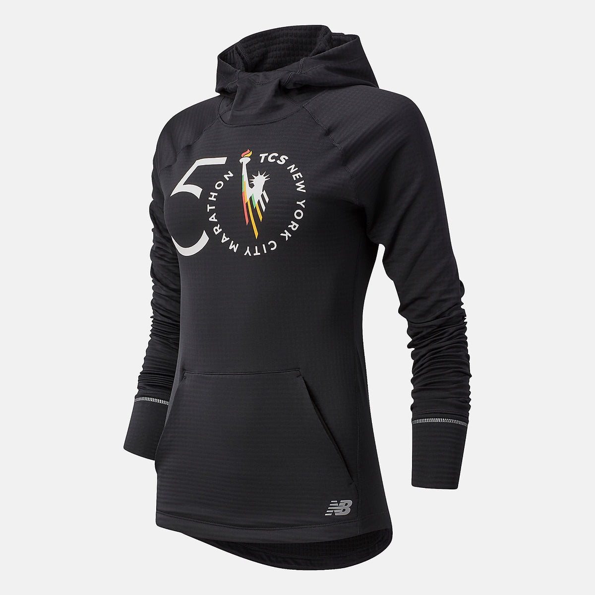 Black NYC Marathon NB Heat Grid Hoodie | New Balance Clothing