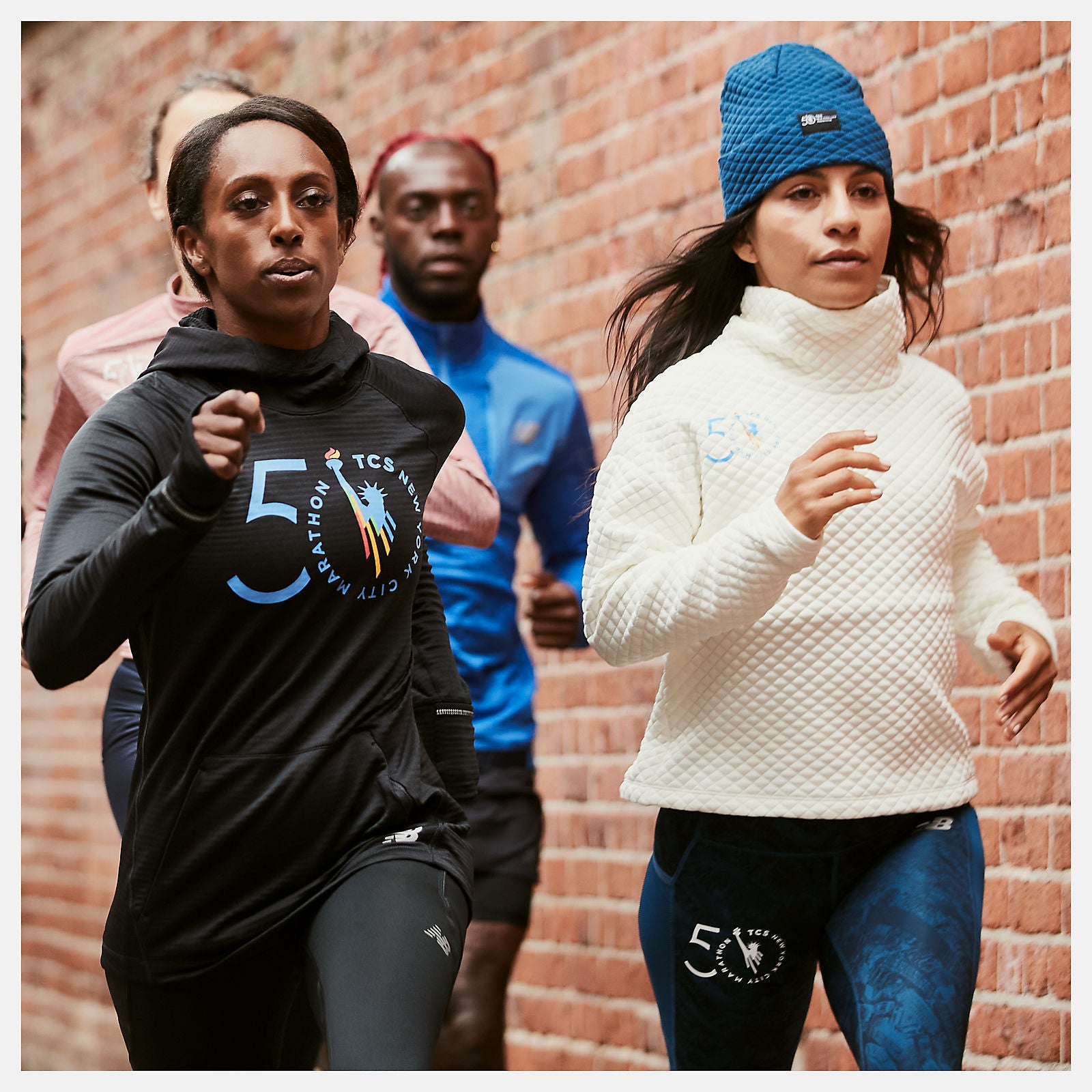 Black NYC Marathon NB Heat Grid Hoodie | New Balance Clothing