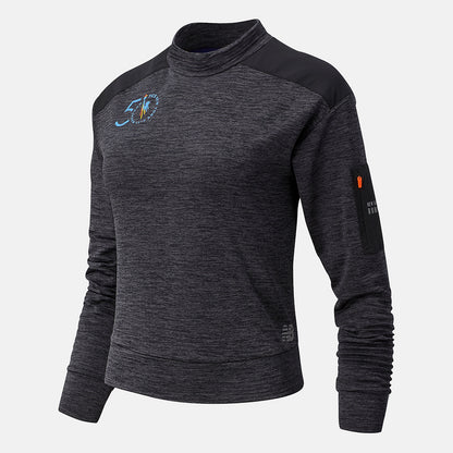 Heather Charcoal NYC Marathon NB Heat Grid Long Sleeve | New Balance Clothing