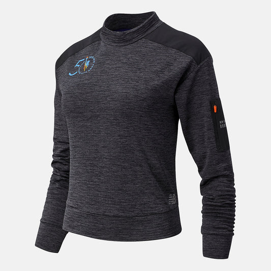 Heather Charcoal NYC Marathon NB Heat Grid Long Sleeve | New Balance Clothing