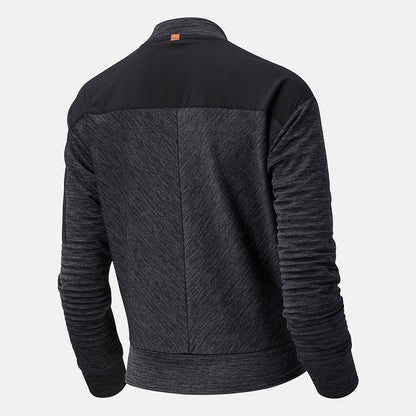 Heather Charcoal NYC Marathon NB Heat Grid Long Sleeve | New Balance Clothing