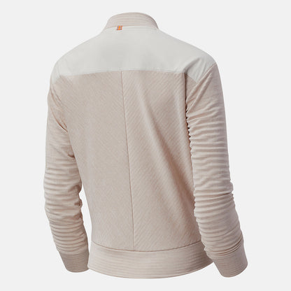 Sea Salt Heather NYC Marathon NB Heat Grid Long Sleeve | New Balance Clothing