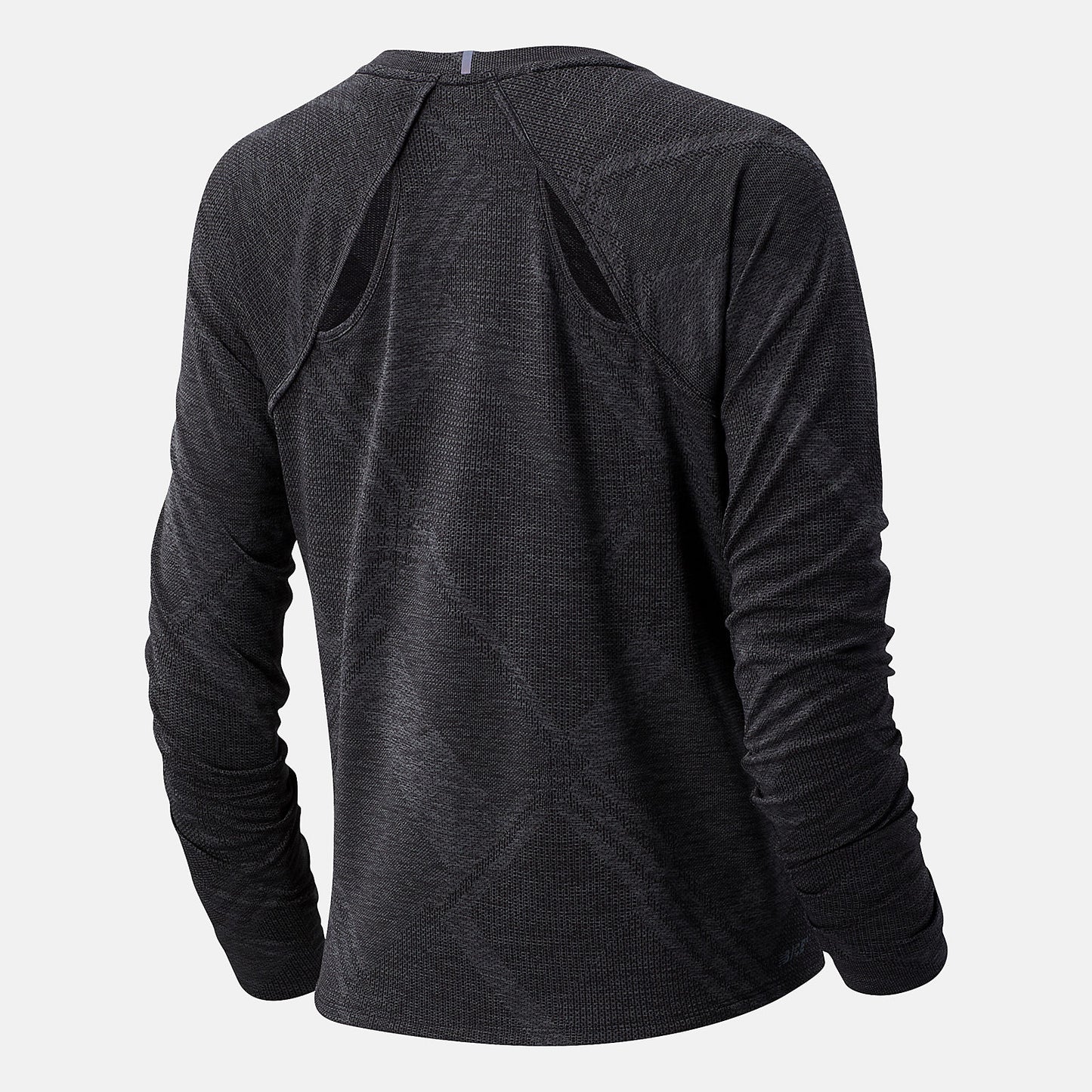Black Heather NYC Marathon Q Speed Fuel Jacquard Long Sleeve | New Balance Clothing