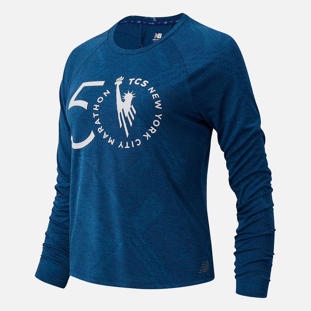 Rogue Wave NYC Marathon Q Speed Fuel Jacquard Long Sleeve | New Balance Clothing