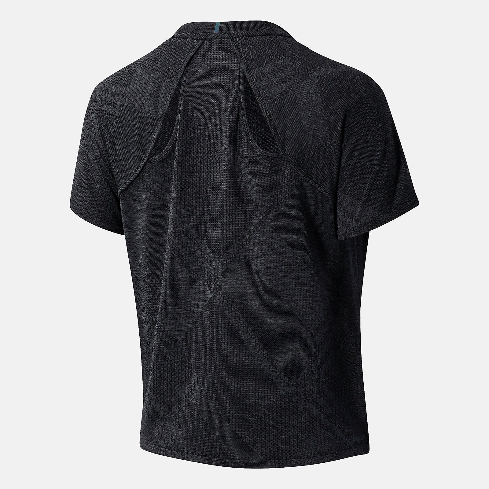 Black Heather NYC Marathon Q Speed Fuel Jacquard Short Sleeve | New Balance Clothing
