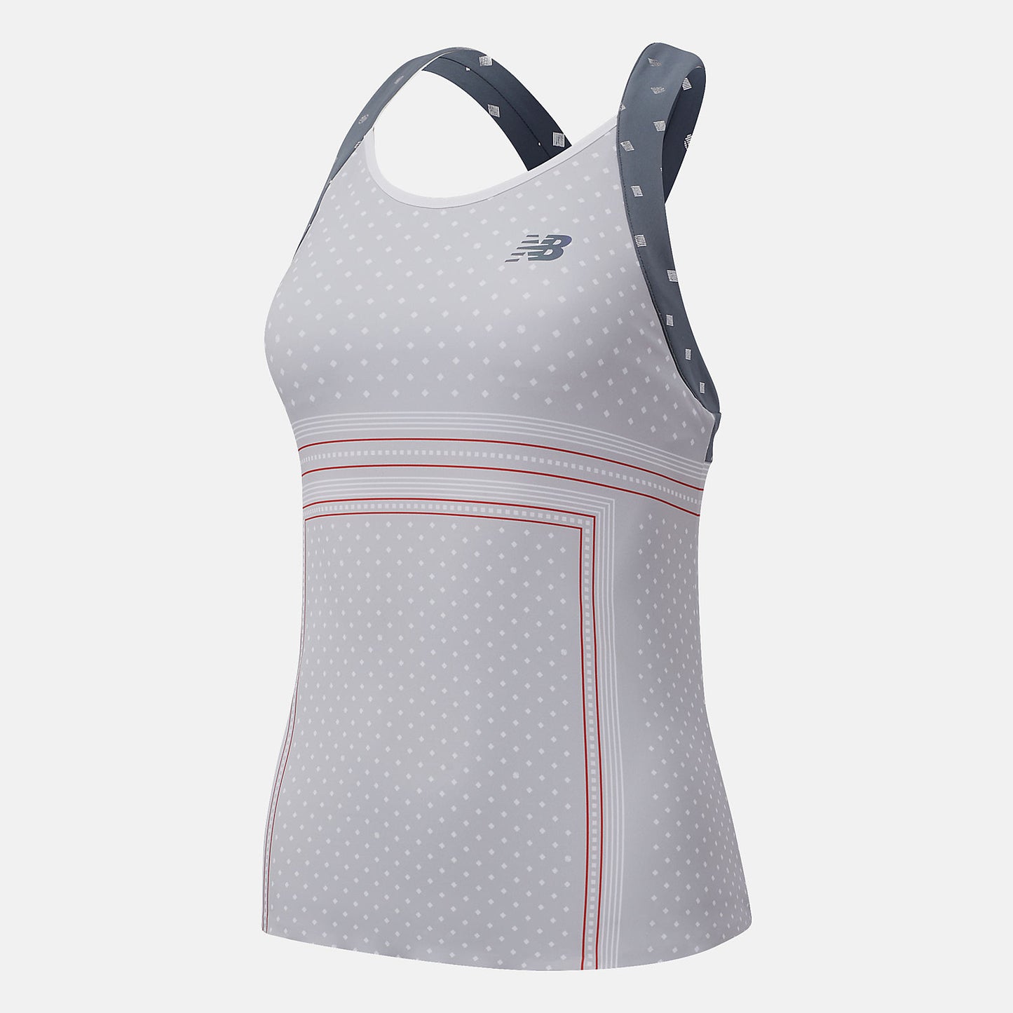 Light Aluminum Printed Tournament Tank | New Balance Clothing