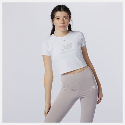 White/Grey NB Athletics Podium Tee | New Balance Clothing