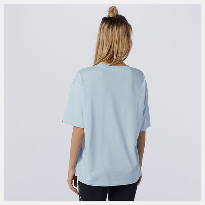 Uv Glo NB Essentials Stacked Logo Tee | New Balance Clothing