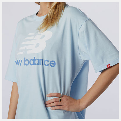 Uv Glo NB Essentials Stacked Logo Tee | New Balance Clothing