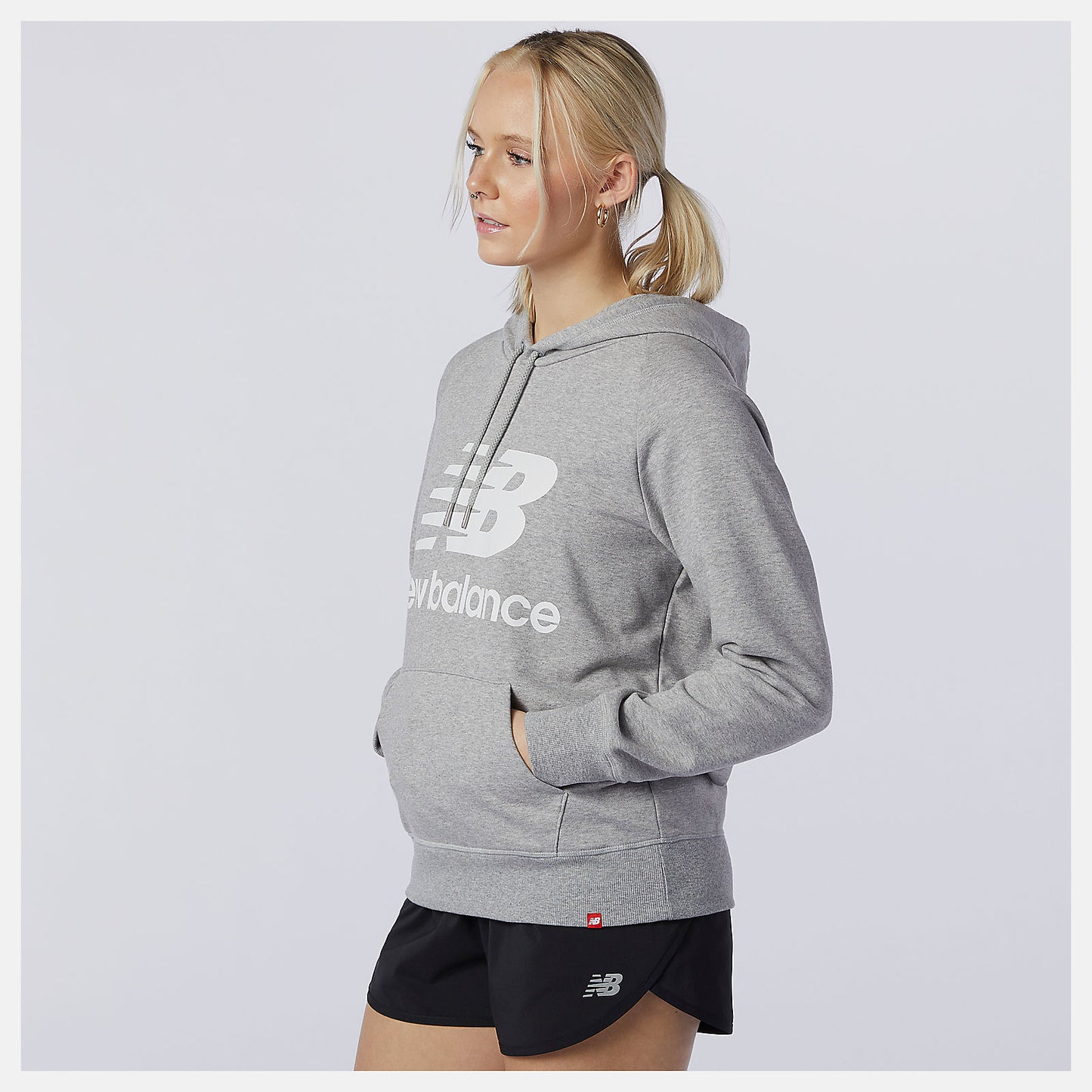 Athletic Grey NB Essentials Pullover Hoodie | New Balance Clothing