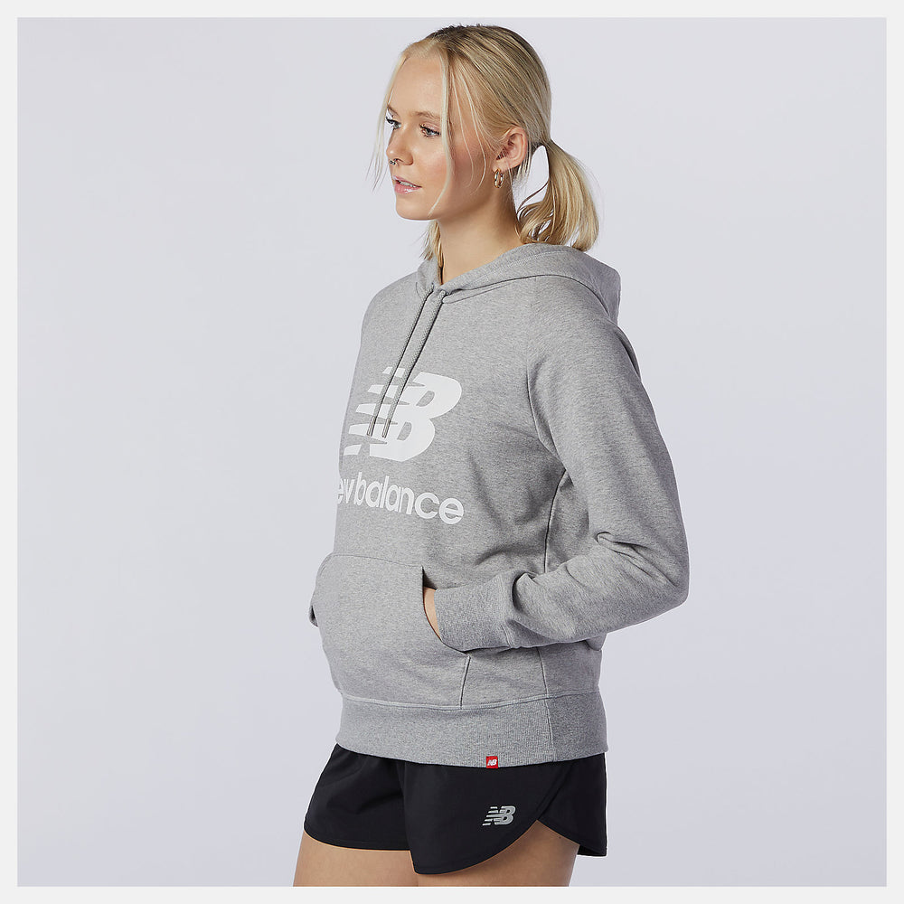 Athletic Grey NB Essentials Pullover Hoodie | New Balance Clothing