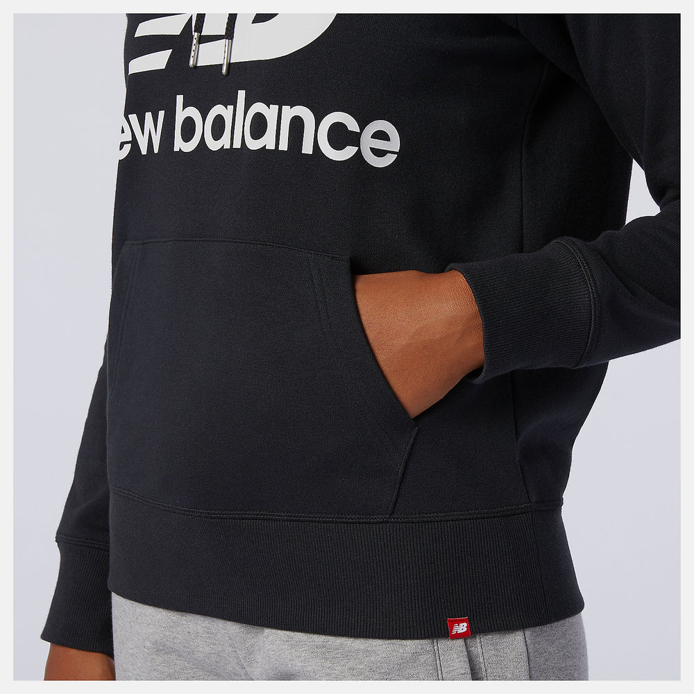 Black NB Essentials Pullover Hoodie | New Balance Clothing
