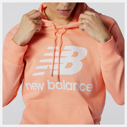 Pink NB Essentials Pullover Hoodie | New Balance Clothing
