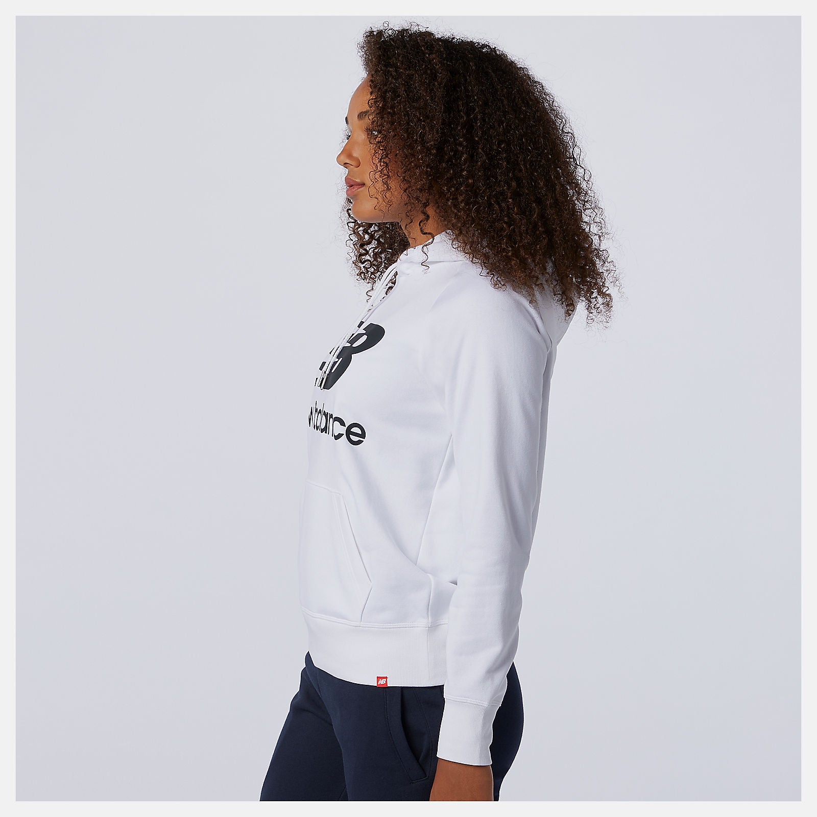 White/Black NB Essentials Pullover Hoodie | New Balance Clothing