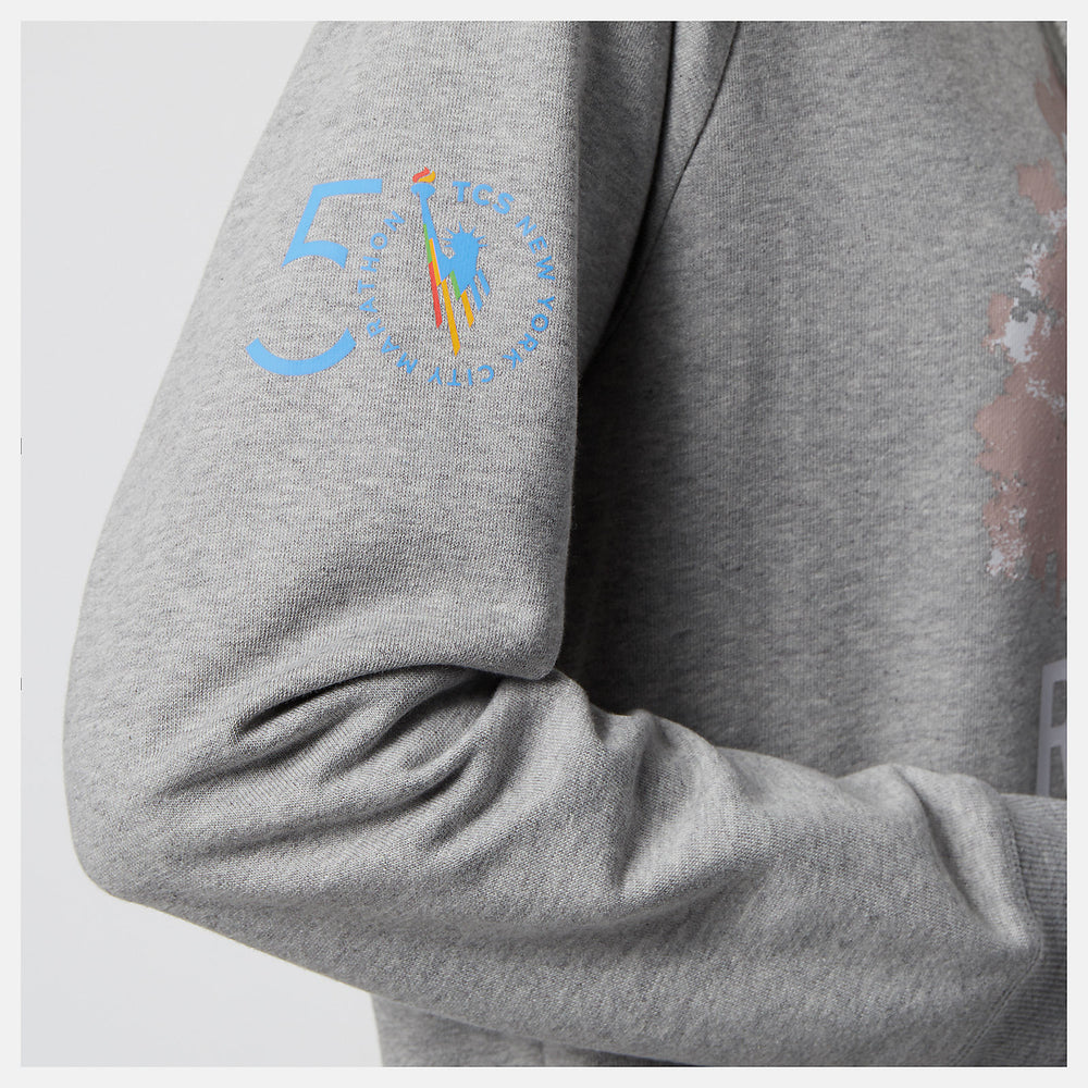Athletic Grey NYC Marathon Essentials Pullover Hoodie | New Balance Clothing