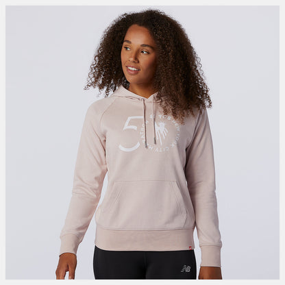 Saturn Pink NYC Marathon Essentials Pullover Hoodie | New Balance Clothing