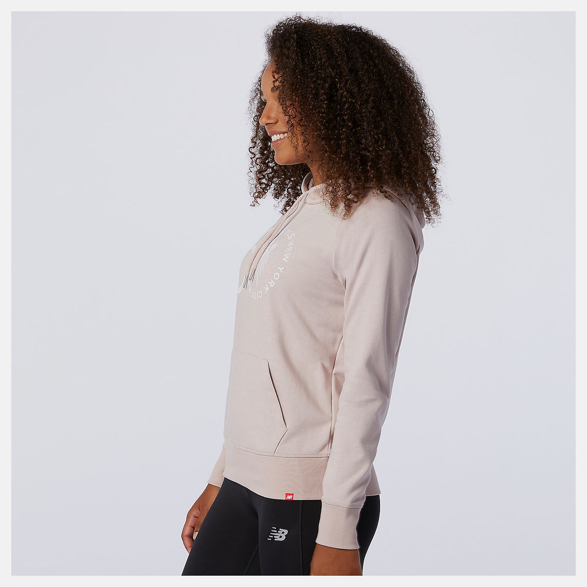 Saturn Pink NYC Marathon Essentials Pullover Hoodie | New Balance Clothing