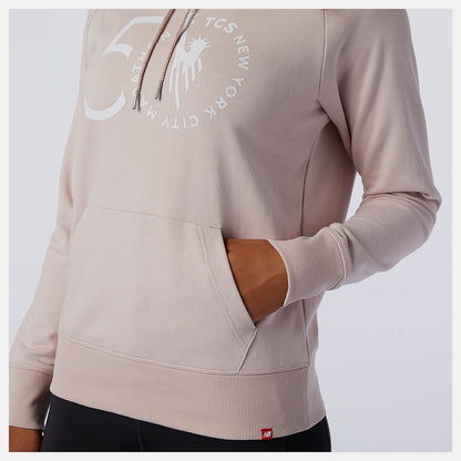 Saturn Pink NYC Marathon Essentials Pullover Hoodie | New Balance Clothing