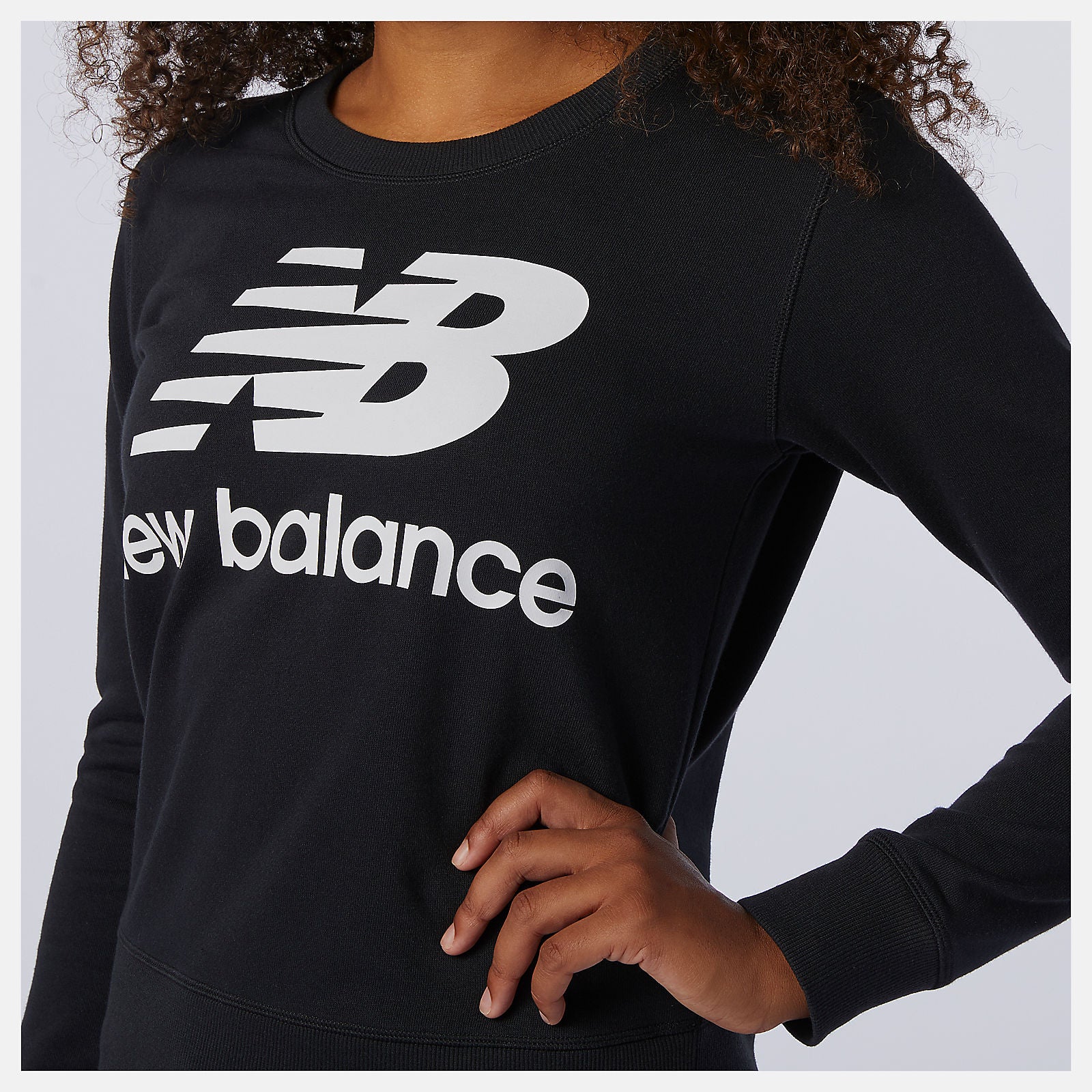 Black Essentials Crew | New Balance Clothing
