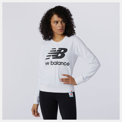 White/Black Essentials Crew | New Balance Clothing