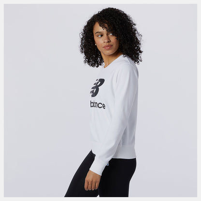 White/Black Essentials Crew | New Balance Clothing
