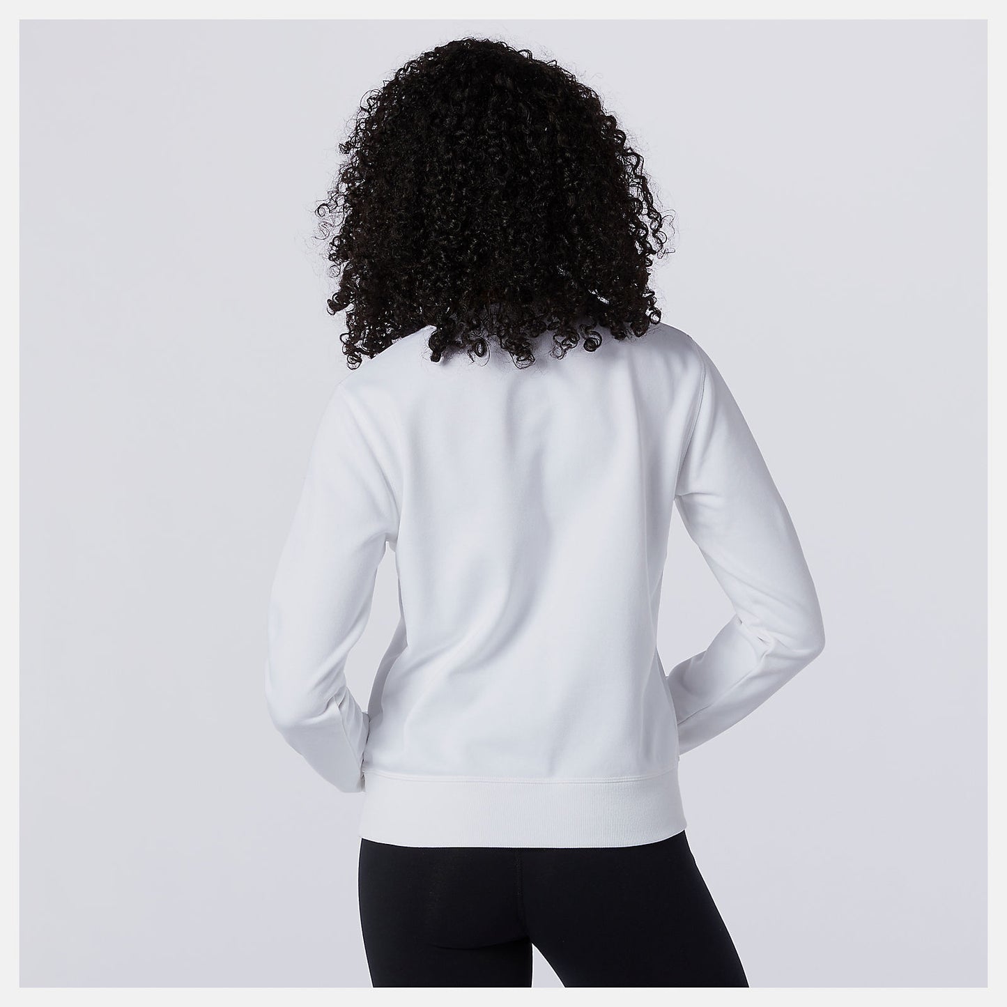 White/Black Essentials Crew | New Balance Clothing