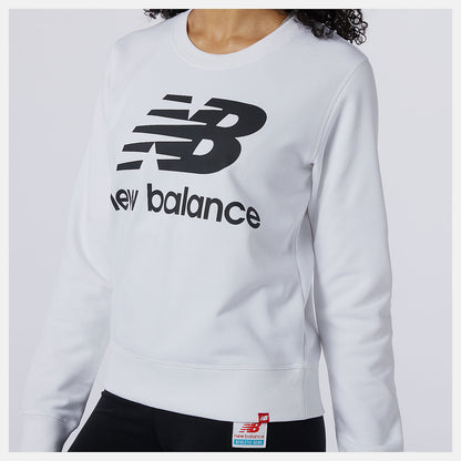 White/Black Essentials Crew | New Balance Clothing
