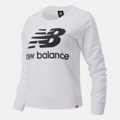 White/Black Essentials Crew | New Balance Clothing