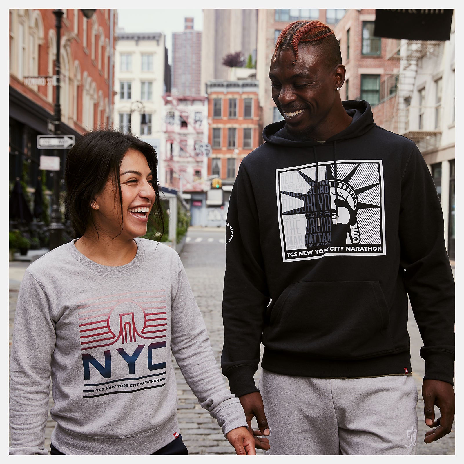 Athletic Grey NYC Marathon Essentials Crew | New Balance Clothing