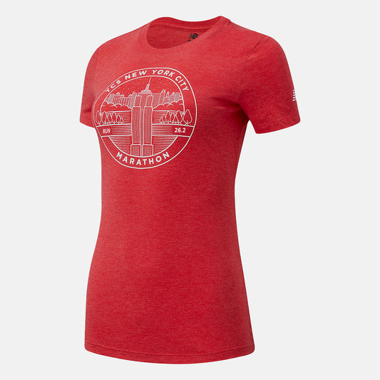 Team Red Inline NYC Marathon Park/NYC Badge | New Balance Clothing