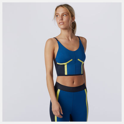 Captain Blue Determination NBSleek Crop Top | New Balance Clothing