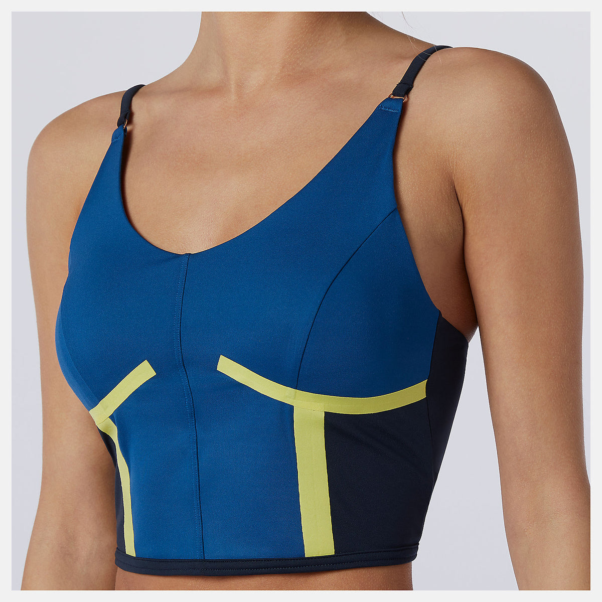 Captain Blue Determination NBSleek Crop Top | New Balance Clothing