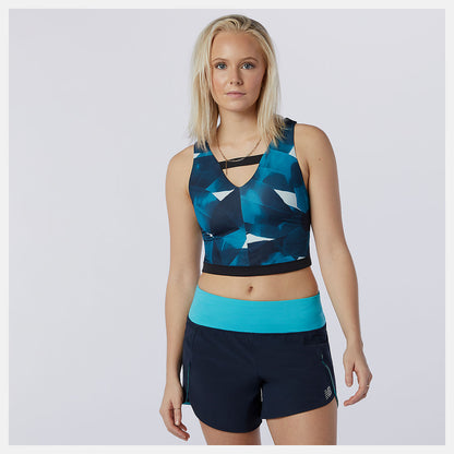 Deep Sky Transform NBSleek Printed Crop Top | New Balance Clothing