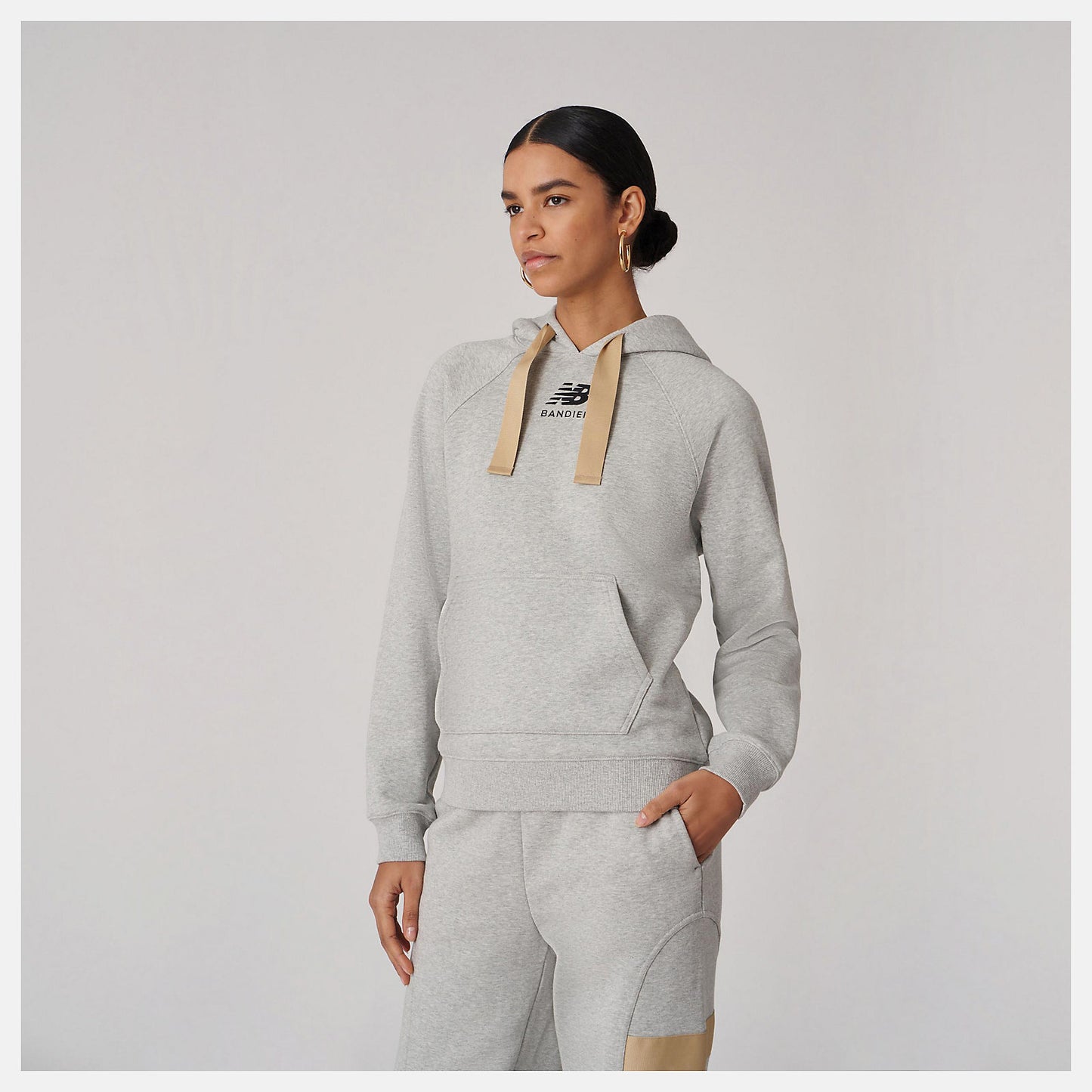 Athletic Grey Bandier Fleece Hoodie | New Balance Clothing