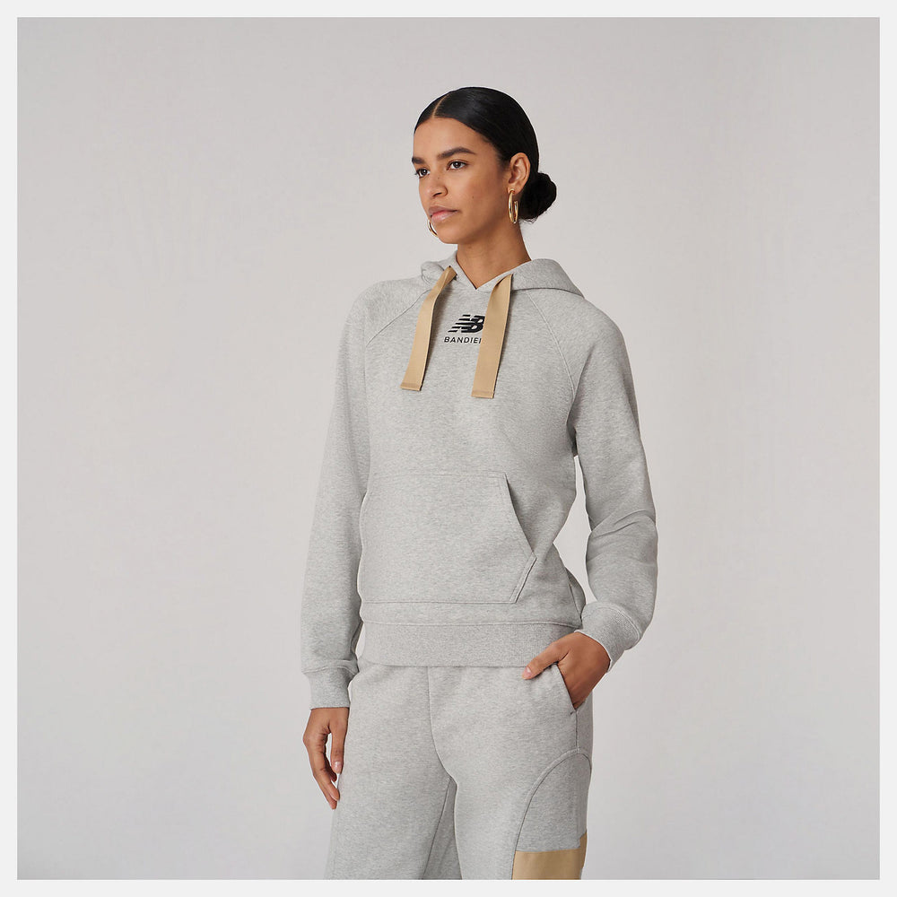 Athletic Grey Bandier Fleece Hoodie | New Balance Clothing